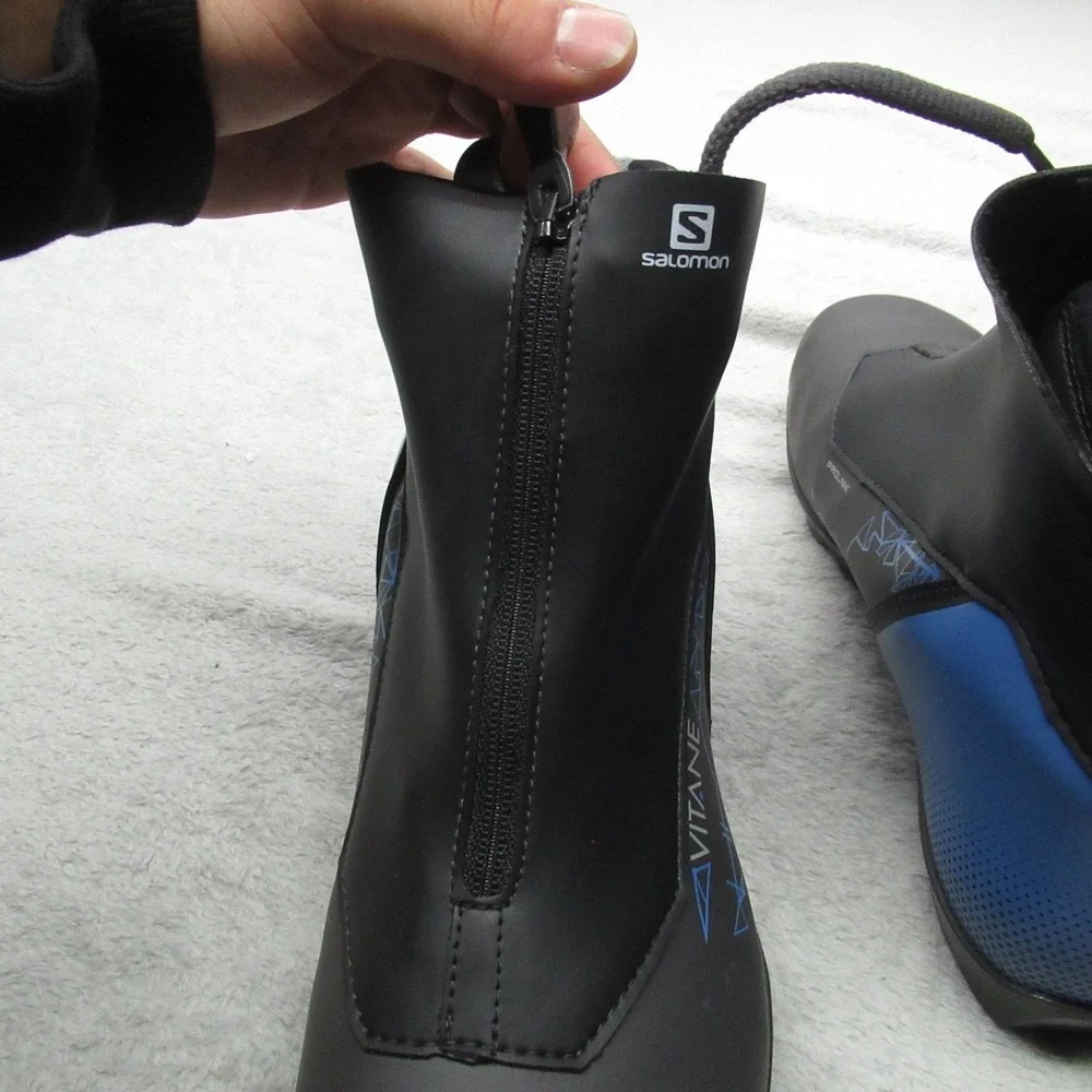Salomon Womens 9 Boots Black Vitane Prolink Nordic Ski Snow Fleece Lined Outdoor